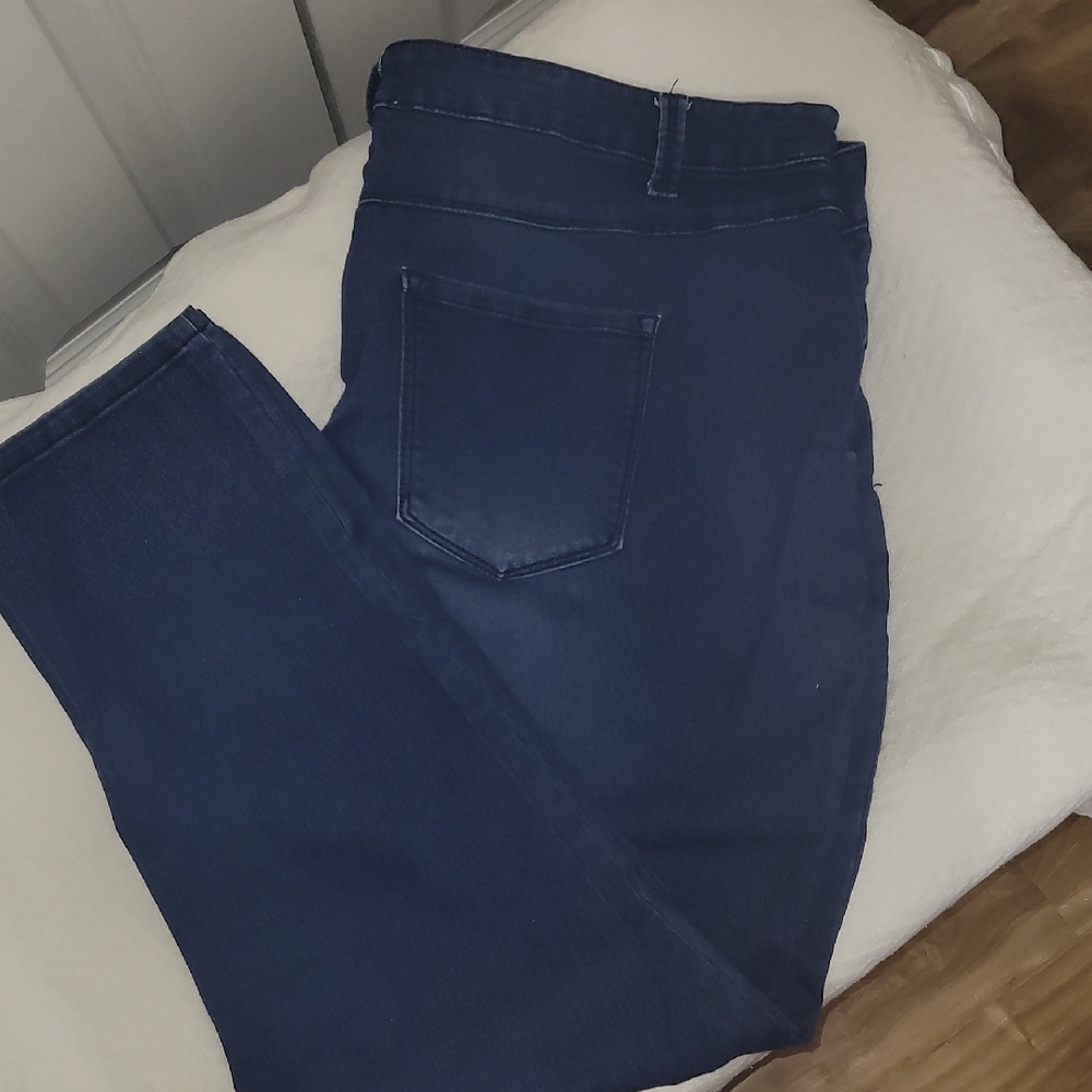 Workshop Republic Clothing Dark Blue Skinny Jeans